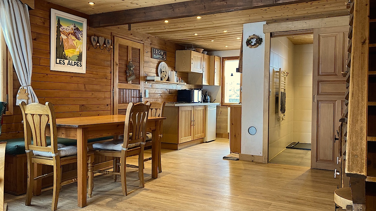 Intérieur chalet mezzanine