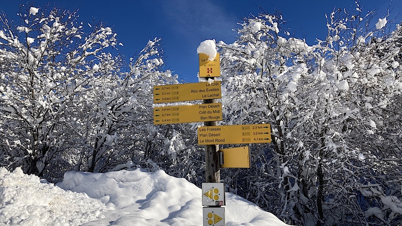 Sentiers de randonnée en hiver