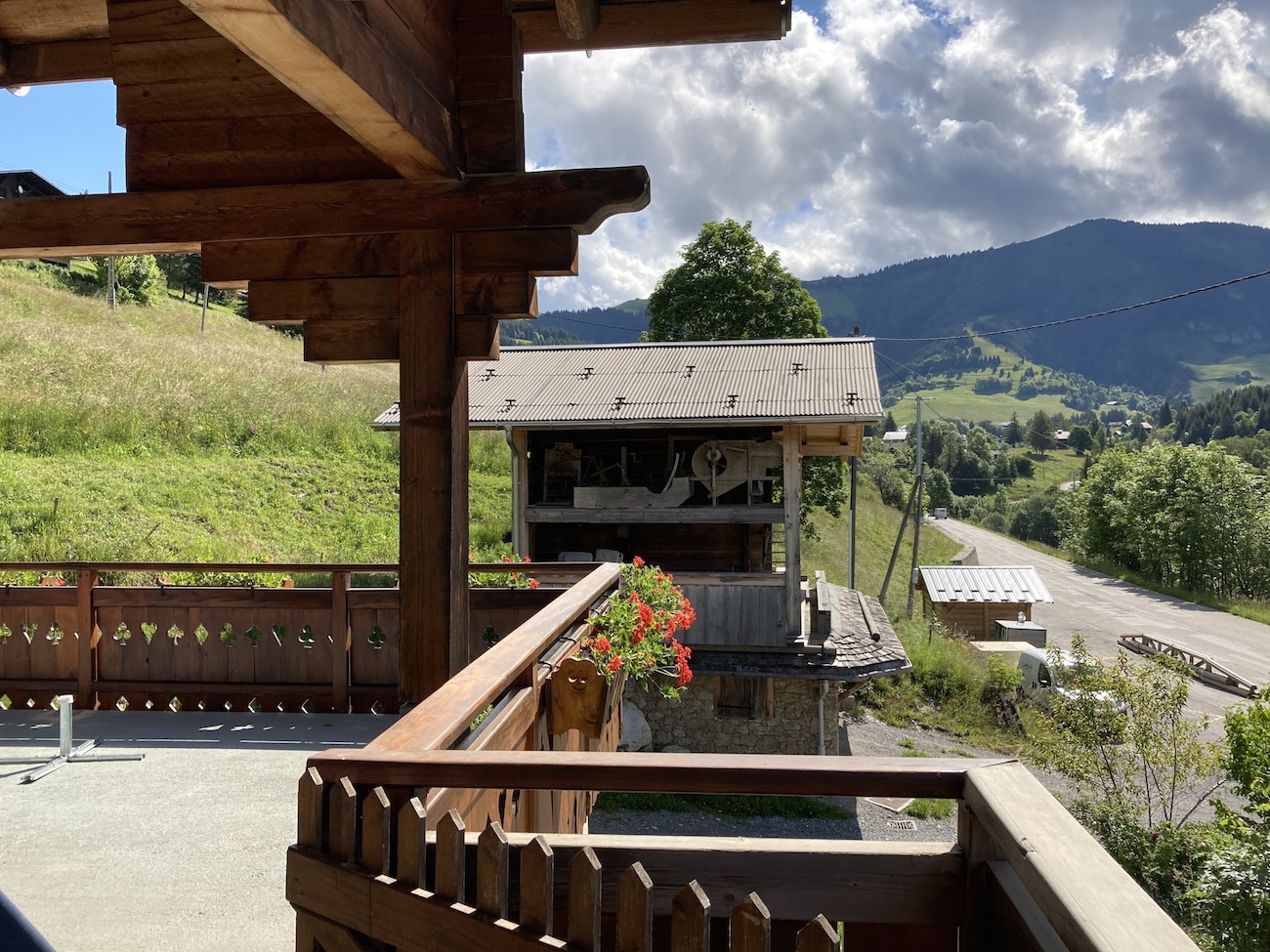 Vue depuis la terrasse de l'appartement 6 pers