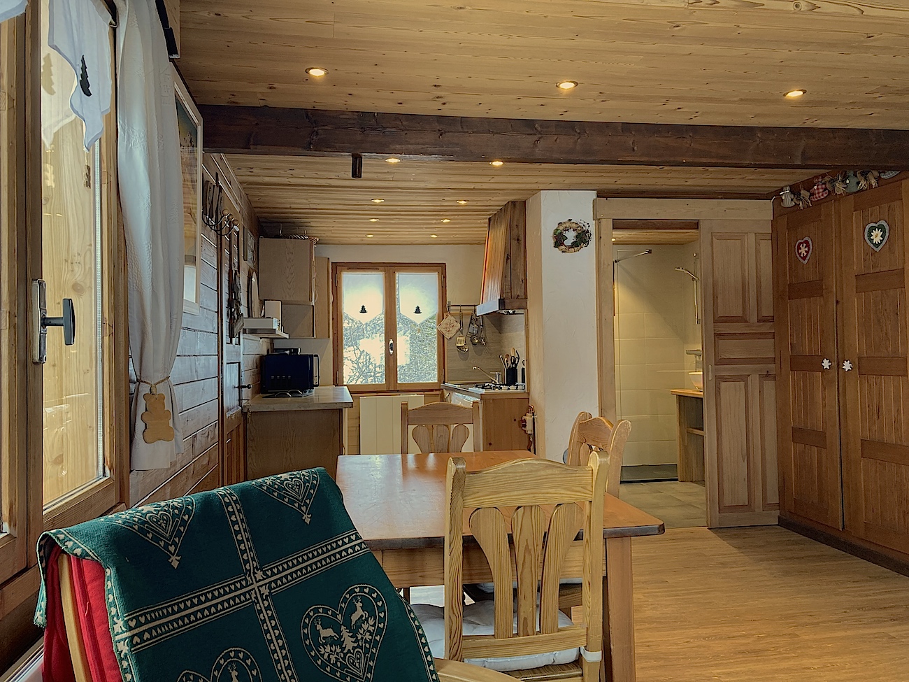 Intérieur chalet mezzanine