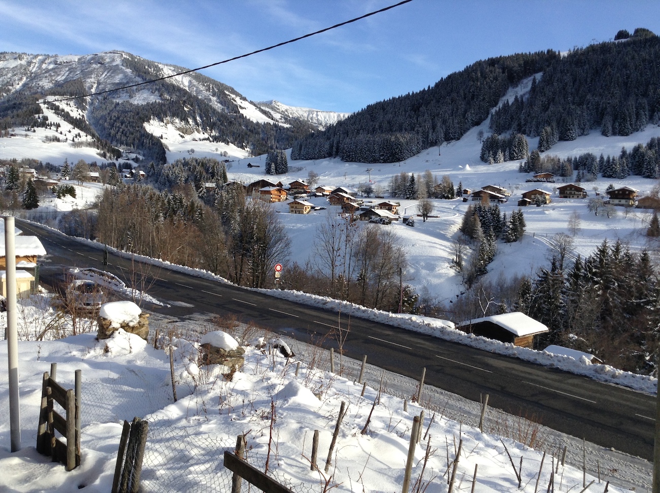 Vue sur le départ des pistes